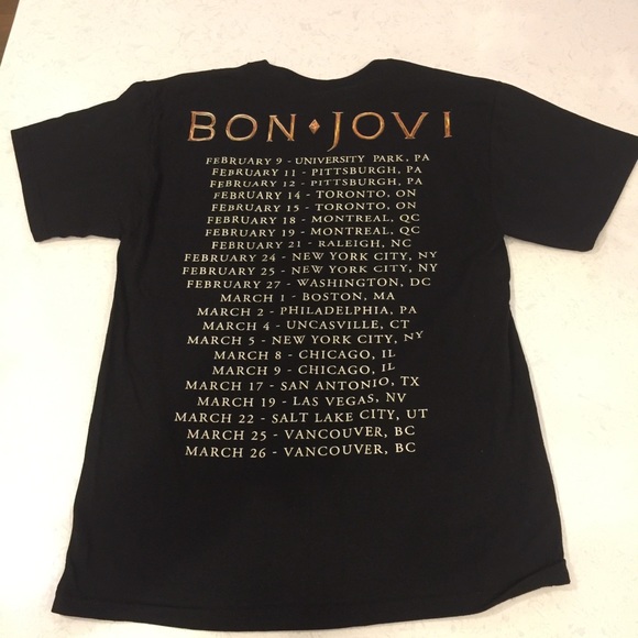 Bon Jovi 2011 tour tee - Picture 2 of 2